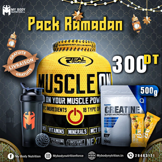 Pack MuscleON Real Pharm + Creatine QUAMTRAX 500G